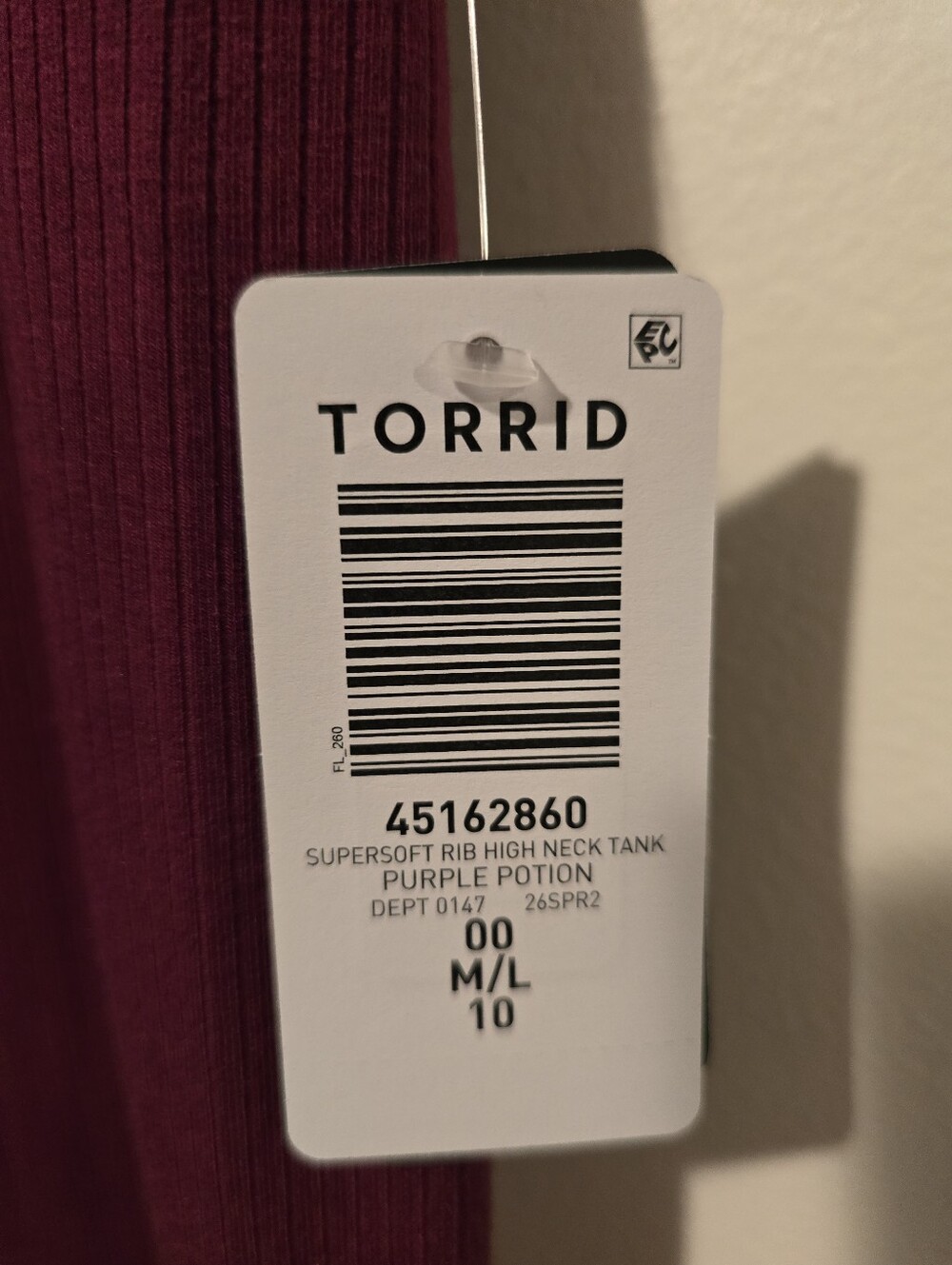 Torrid NWT Super Soft Rib High Neck Tank - Picture 8 of 10